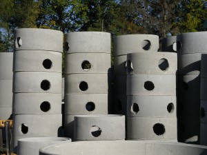 150 mm pipe holes