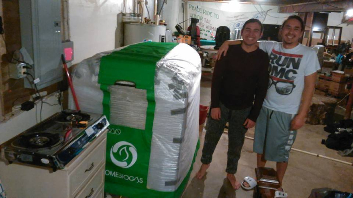 Basement Biodigester in Lake Traverse Indian Reservation