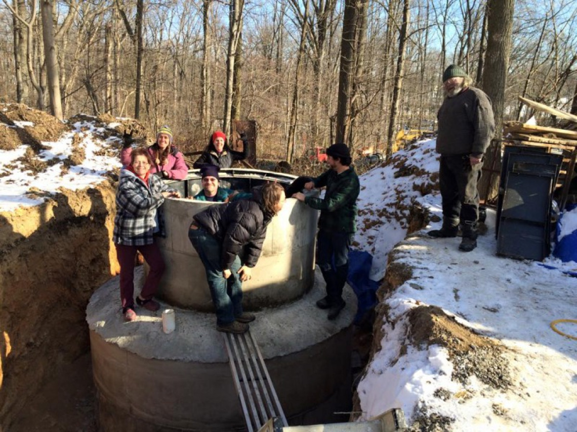 "Gassy girl" is America's first 10m3 Puxin biogas system. She was built by the Solar CITIES US team just before Christmas of 2014!