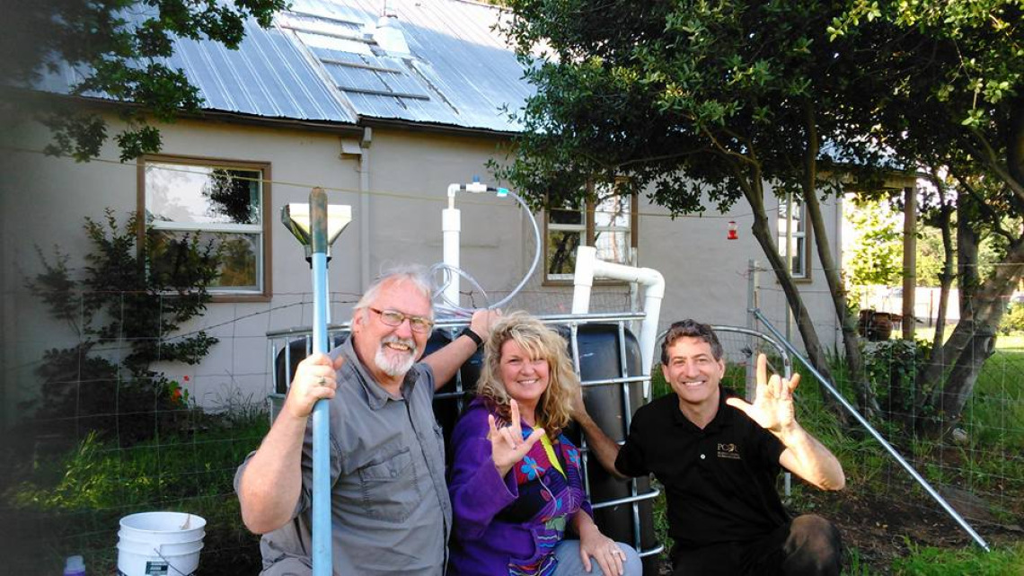 Redding California's first Solar CITIES IBC Tank Biodigester