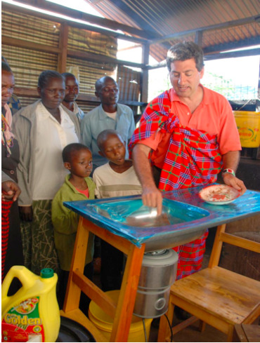 Using an Insinkerator food waste grinder in Kakenya's Dream School