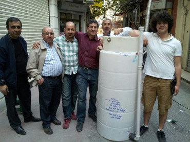 The Istanbul street market biogas team and Turkey's first ARTI system which we built with Yaşat Hacıbaloğlu.